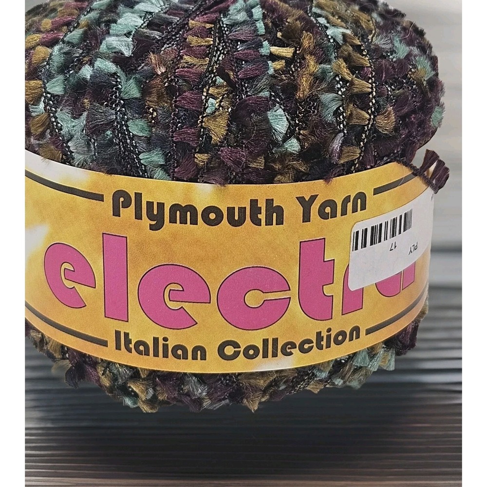 Plymouth ELECTRA Yarn #1904 MULTI COLOR BUTTERFLY RIBBON 50G MADE IN ITALY